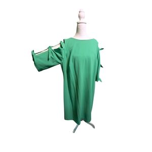 Elegant Green Cold Shoulder Dress